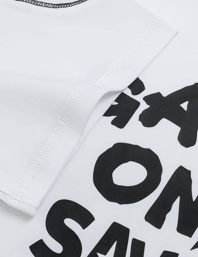 Áo thun ngắn tay cổ tròn bé trai