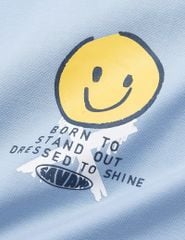 Áo thun ngắn tay bé trai cổ tròn