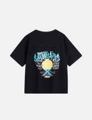 Áo thun ngắn tay bé trai cổ tròn