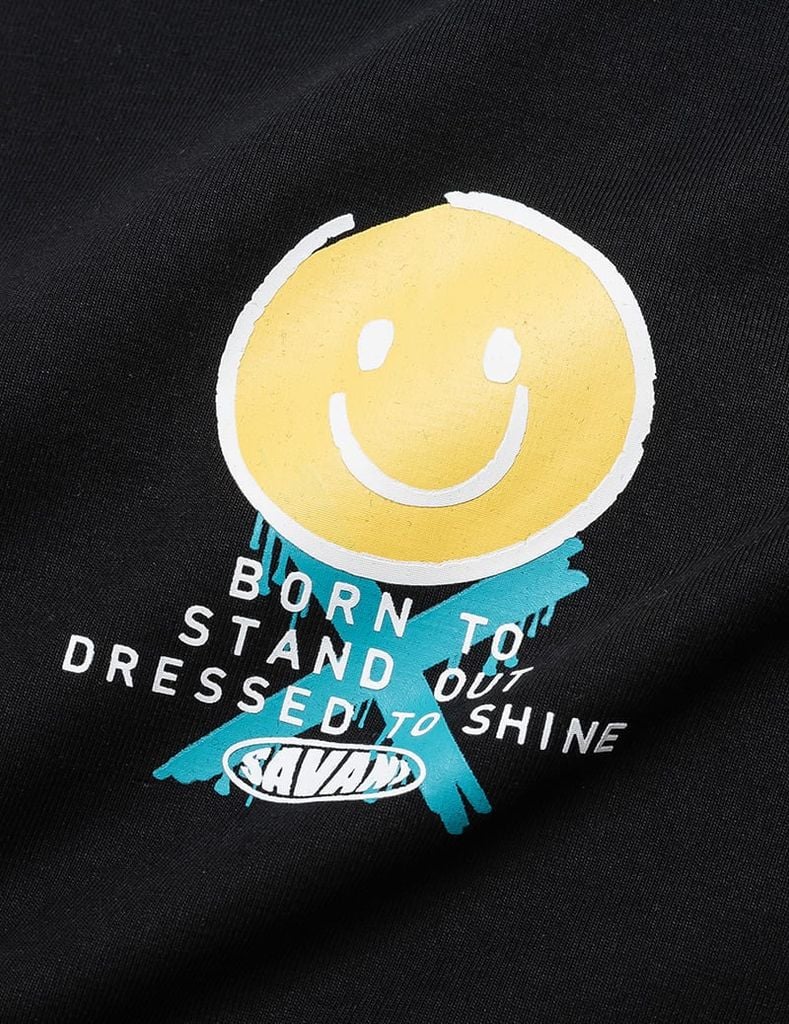 Áo thun ngắn tay bé trai cổ tròn