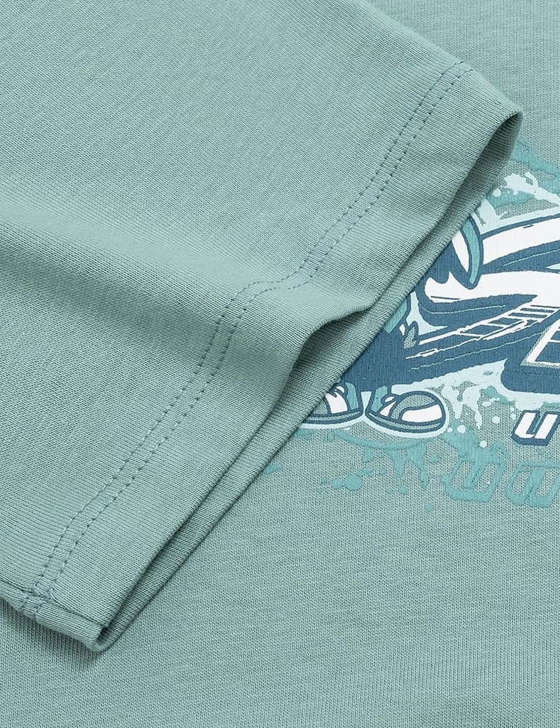 Áo thun ngắn tay cổ tròn bé trai