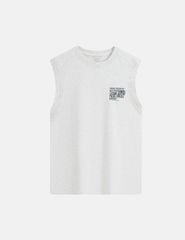 Áo sát nách bé trai hình in trước ngực