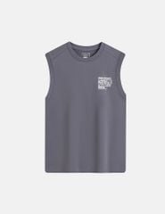 Áo sát nách bé trai hình in trước ngực