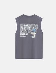 Áo sát nách bé trai hình in trước ngực