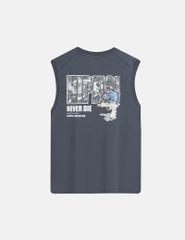 Áo sát nách bé trai hình in trước ngực