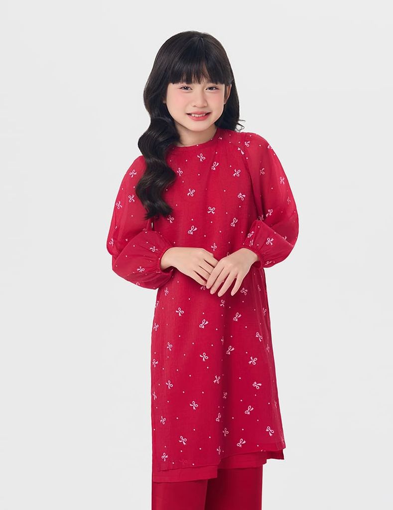 Áo dài bé gái
