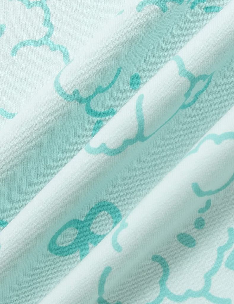 Áo nỉ cổ tròn bé gái hình thêu trước ngực