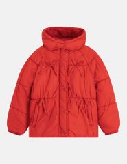 Áo phao chần bông bé gái nơ trang trí thân trước