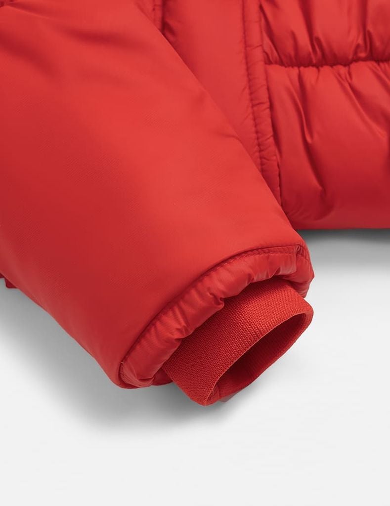 Áo phao chần bông bé gái nơ trang trí thân trước