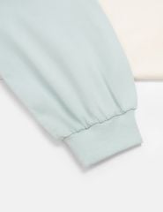 Bộ đồ cotton bé gái hình in trước ngực