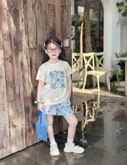 Bộ hè cổ tròn bé gái
