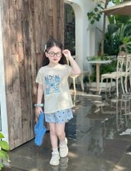 Bộ hè cổ tròn bé gái