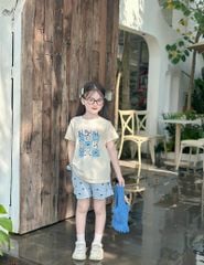 Bộ hè cổ tròn bé gái