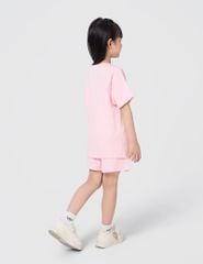 Bộ hè cotton bé gái gắn nơ trang trí