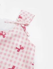 Váy liền dệt thoi bé gái