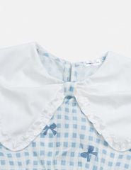 Váy liền dệt thoi bé gái