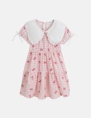 Váy liền dệt thoi bé gái