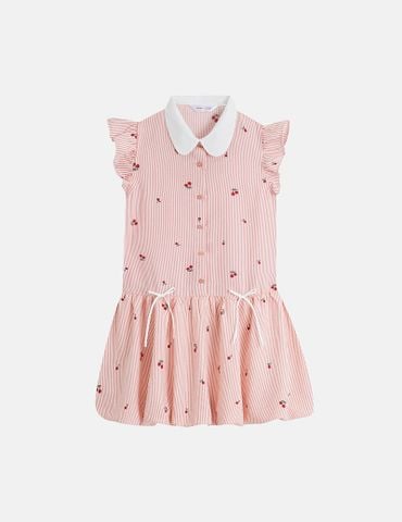 Váy liền dệt thoi bé gái