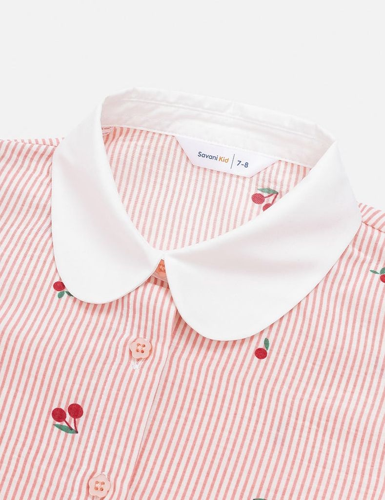 Váy liền dệt thoi bé gái