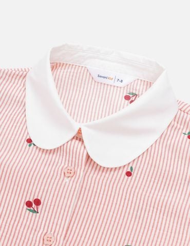 Váy liền dệt thoi bé gái