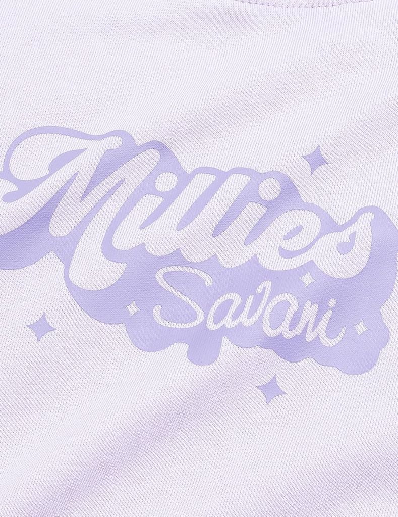 Áo nỉ bé gái có mũ hình in trước ngực