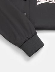 Áo khoác bomber bé gái hình in trước ngực