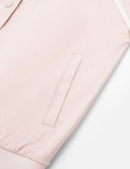 Áo khoác bomber bé gái hình in trước ngực