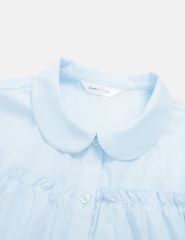 Áo sơ mi bé gái dài tay