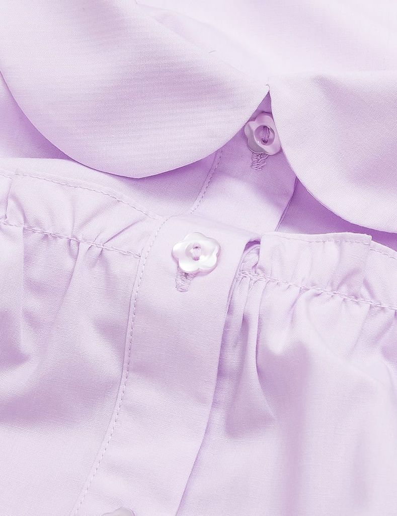 Áo sơ mi bé gái dài tay