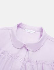 Áo sơ mi bé gái dài tay