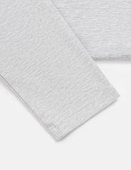 Áo thun dài tay bé gái cổ tròn hình in trước ngực