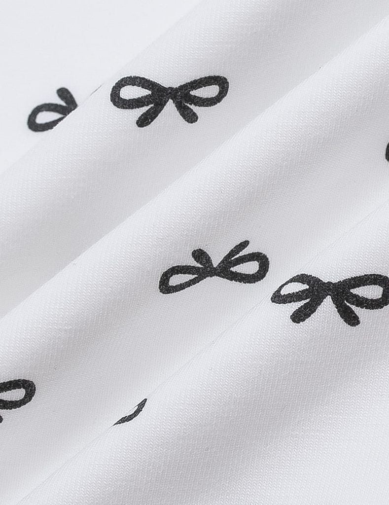 Áo thun dài tay cổ tròn bé gái hình in thân trước