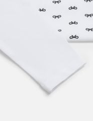 Áo thun dài tay cổ tròn bé gái hình in thân trước