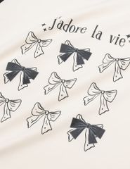 Áo thun dài tay cổ tròn bé gái hình in thân trước