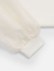 Áo thun dài tay bé gái cổ tròn