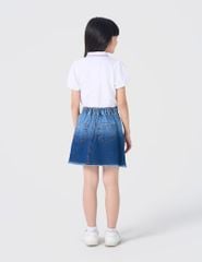 Chân váy jean bé gái mài nhẹ
