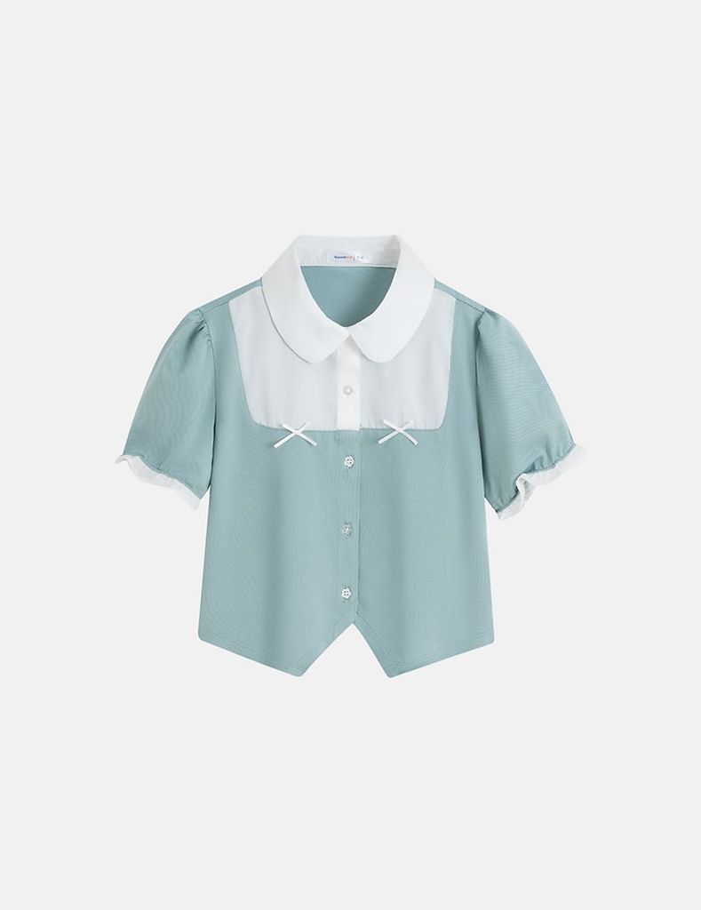 Áo polo ngắn tay bé gái