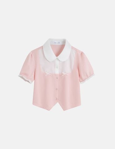 Áo polo ngắn tay bé gái