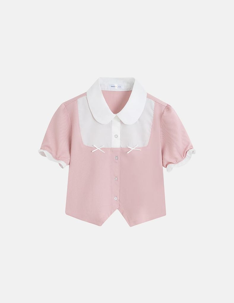 Áo polo ngắn tay bé gái