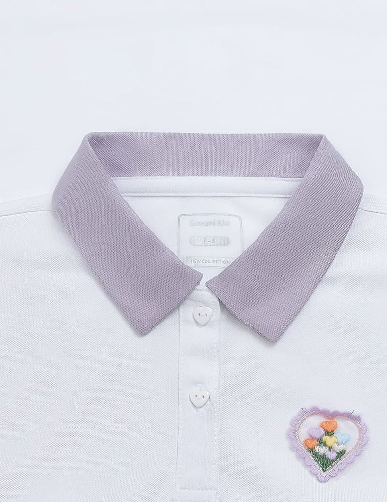 Áo polo ngắn tay bé gái