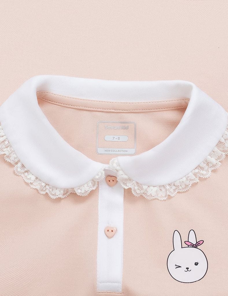 Áo polo ngắn tay bé gái