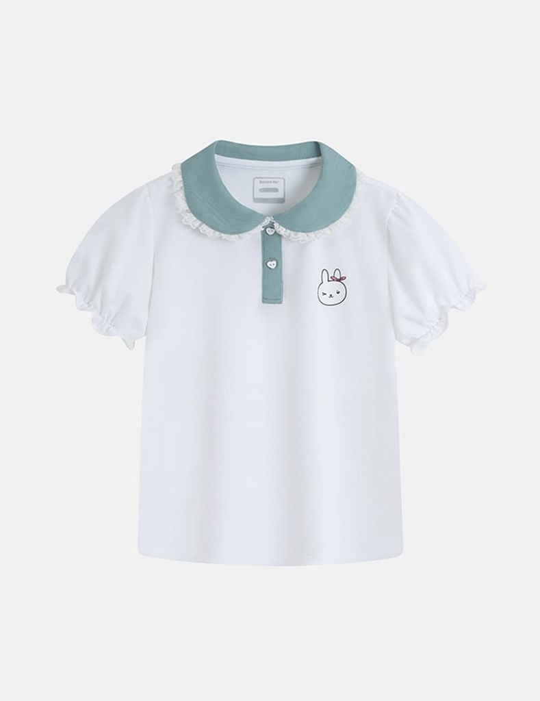 Áo polo ngắn tay bé gái