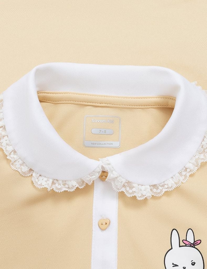 Áo polo ngắn tay bé gái