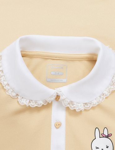 Áo polo ngắn tay bé gái