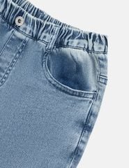 Quần jean ống loe bé gái đính nơ gần gấu quần