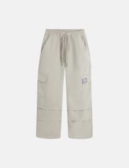 Quần khaki bé gái cạp chun mác dệt thân trước