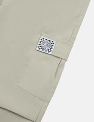 Quần khaki bé gái cạp chun mác dệt thân trước