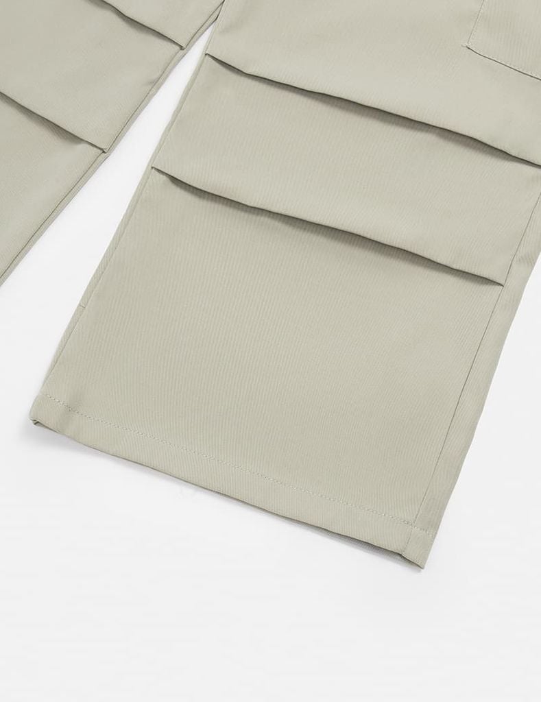 Quần khaki bé gái cạp chun mác dệt thân trước