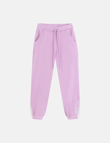 Quần nỉ bé gái phối gấu thân trước