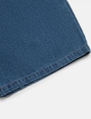 Quần short jean bé gái cạp chun vạt lệch